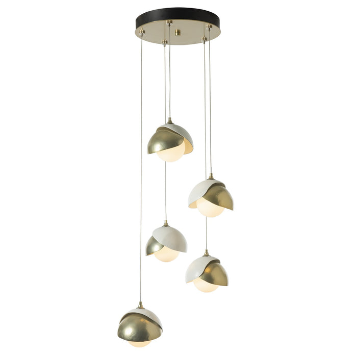 Hubbardton Forge 131125-SKT-STND-86-02-GG0711 LED Pendant, Modern Brass