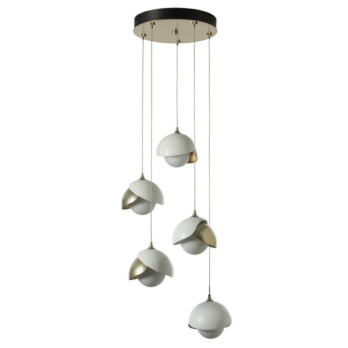Hubbardton Forge 131125-SKT-STND-86-02-GG0711 LED Pendant, Modern Brass