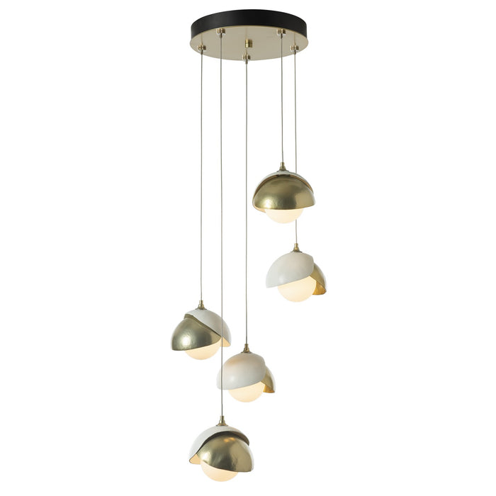 Hubbardton Forge 131125-SKT-STND-86-02-GG0711 LED Pendant, Modern Brass