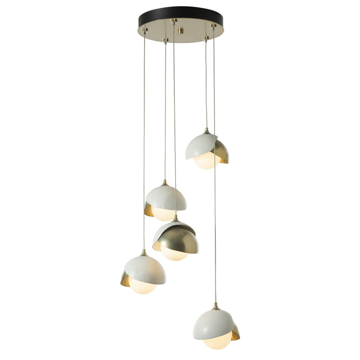 Hubbardton Forge 131125-SKT-STND-86-02-GG0711 LED Pendant, Modern Brass