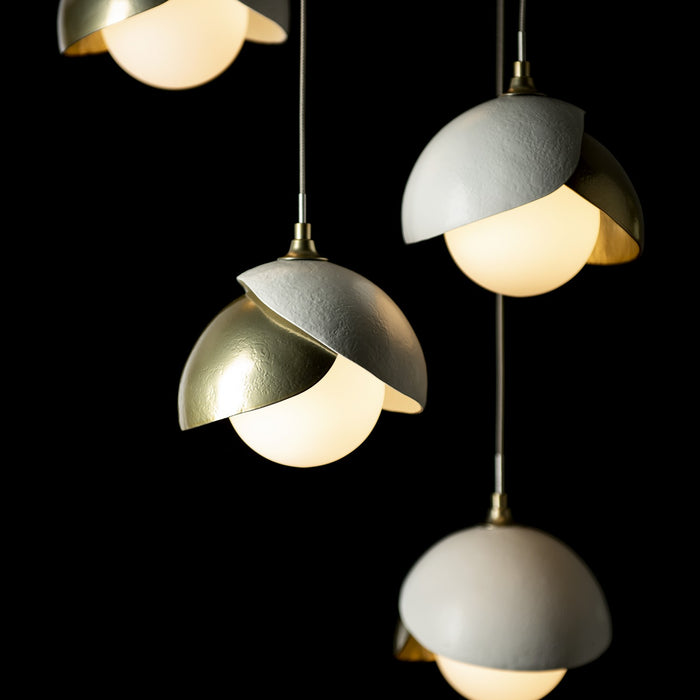 Hubbardton Forge 131125-SKT-STND-86-02-GG0711 LED Pendant, Modern Brass