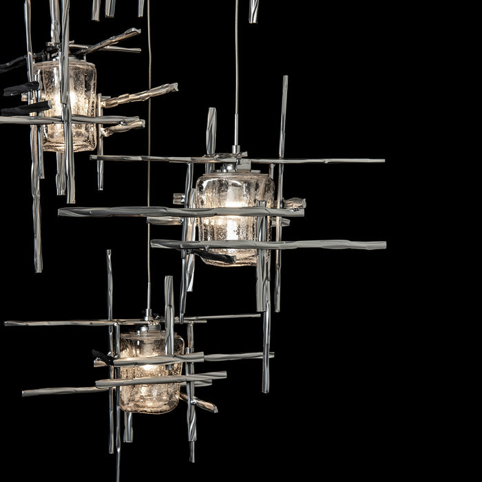 Hubbardton Forge 131126-SKT-LONG-85-II0728 LED Pendant, Sterling