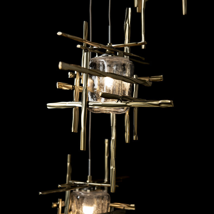 Hubbardton Forge 131126-SKT-LONG-86-II0728 LED Pendant, Modern Brass