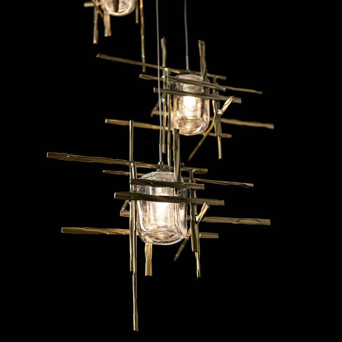 Hubbardton Forge 131126-SKT-LONG-86-II0728 LED Pendant, Modern Brass