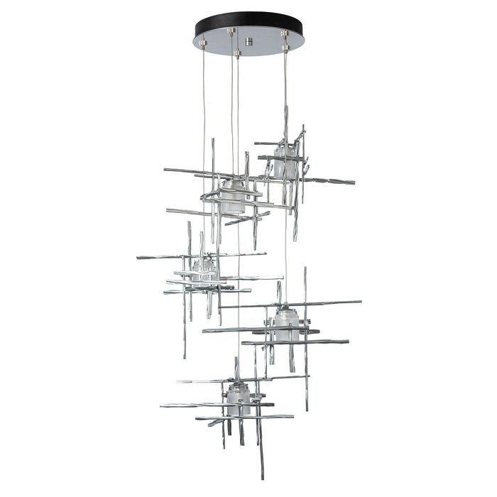 Hubbardton Forge 131128-SKT-STND-85-YC0305 LED Pendant, Sterling