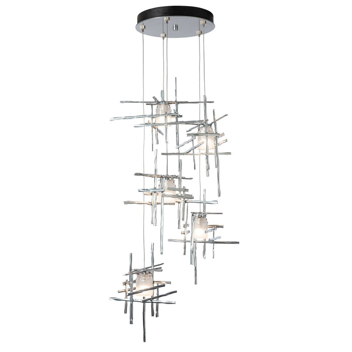 Hubbardton Forge 131128-SKT-STND-85-YC0305 LED Pendant, Sterling