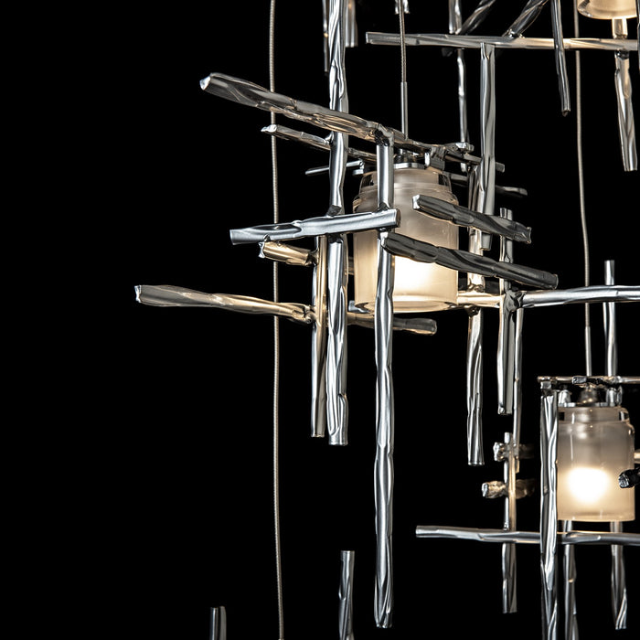 Hubbardton Forge 131128-SKT-STND-85-YC0305 LED Pendant, Sterling