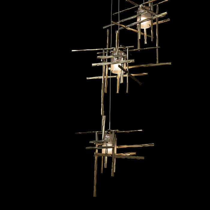 Hubbardton Forge 131128-SKT-STND-86-YC0305 LED Pendant, Modern Brass