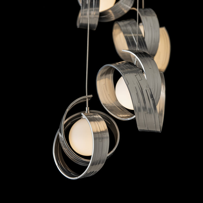 Hubbardton Forge 131129-SKT-STND-85-GG0711 LED Pendant, Sterling