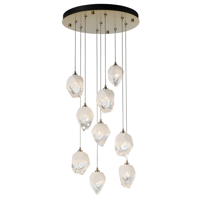 Hubbardton Forge 131140-SKT-LONG-86-WP0754 LED Pendant, Modern Brass