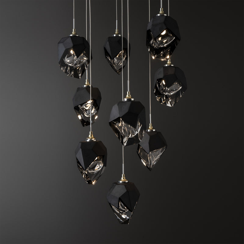 Hubbardton Forge 131140-SKT-LONG-86-BP0754 LED Pendant, Modern Brass