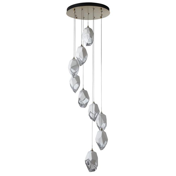 Hubbardton Forge 131141-SKT-LONG-86-WP0755 LED Pendant, Modern Brass