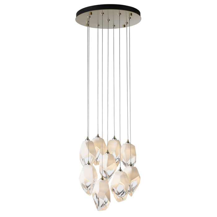 Hubbardton Forge 131141-SKT-LONG-86-WP0755 LED Pendant, Modern Brass