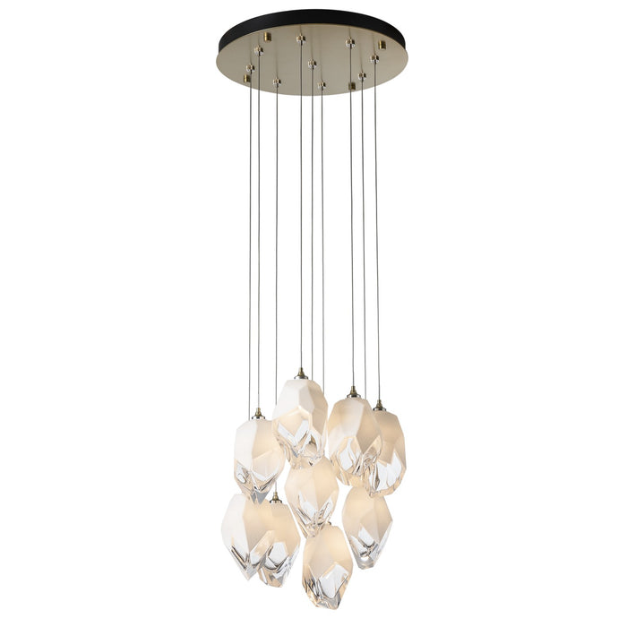 Hubbardton Forge 131141-SKT-LONG-86-WP0755 LED Pendant, Modern Brass