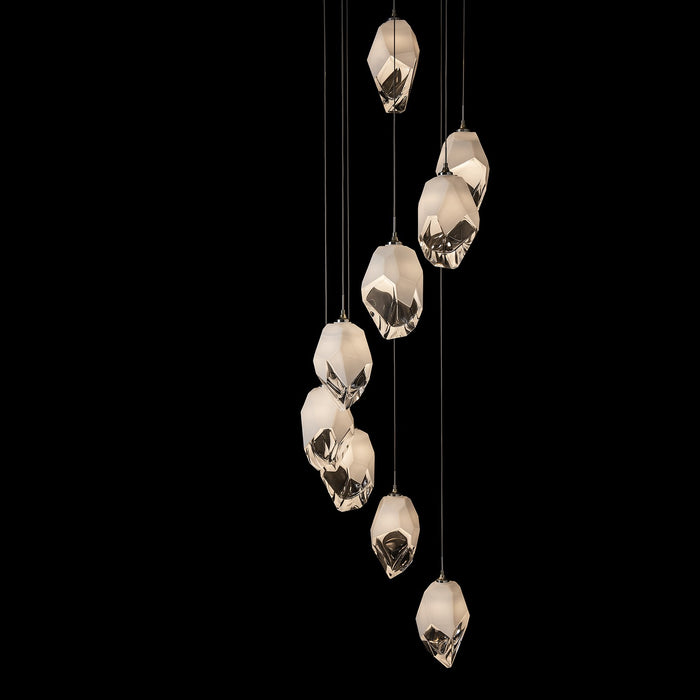 Hubbardton Forge 131141-SKT-LONG-86-WP0755 LED Pendant, Modern Brass