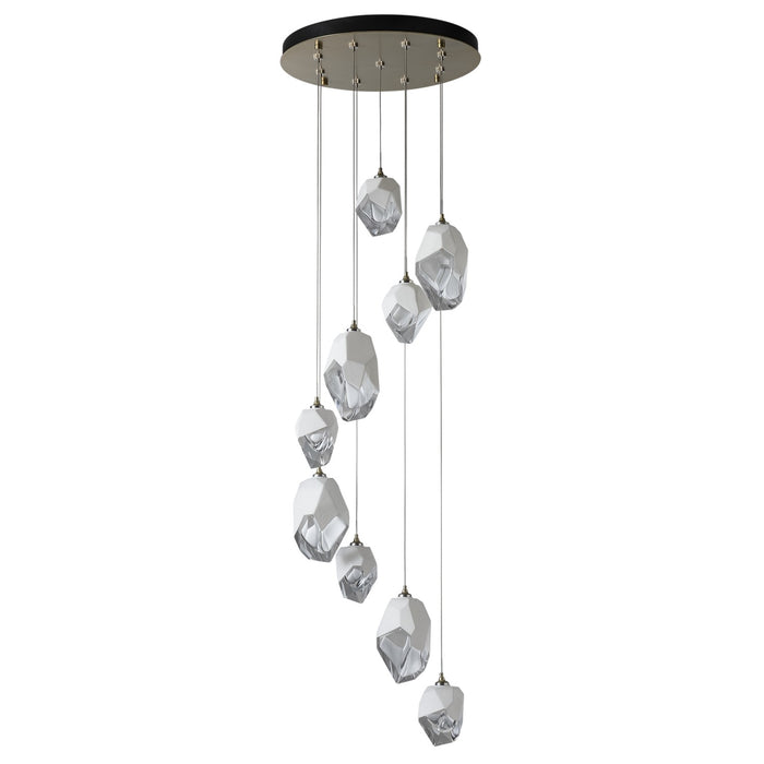 Hubbardton Forge 131142-SKT-LONG-86-WP0756 LED Pendant, Modern Brass