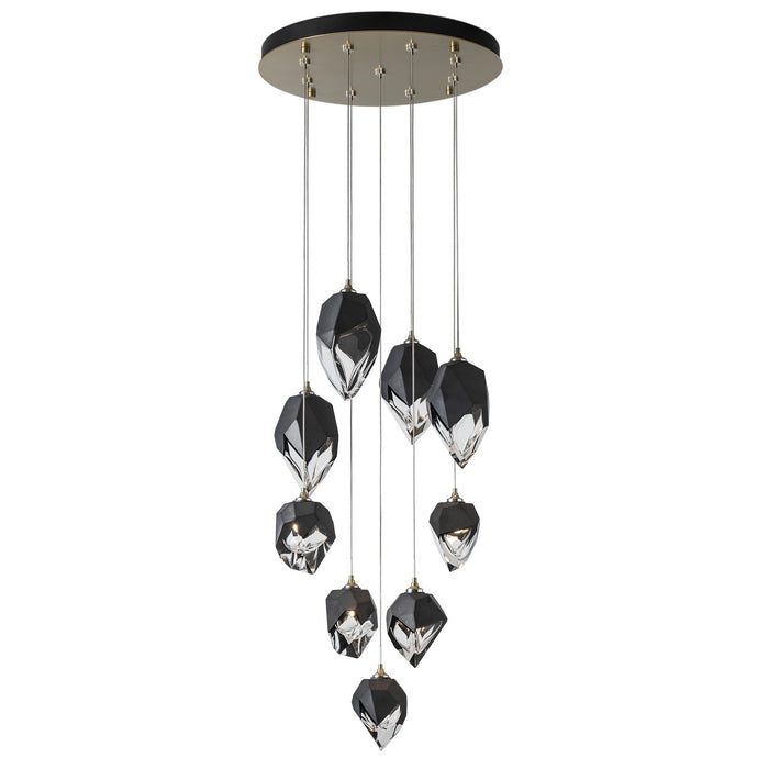 Hubbardton Forge 131142-SKT-LONG-86-BP0756 LED Pendant, Modern Brass