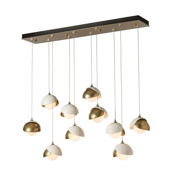 Hubbardton Forge 131205-SKT-STND-86-02-GG0711 LED Pendant, Modern Brass