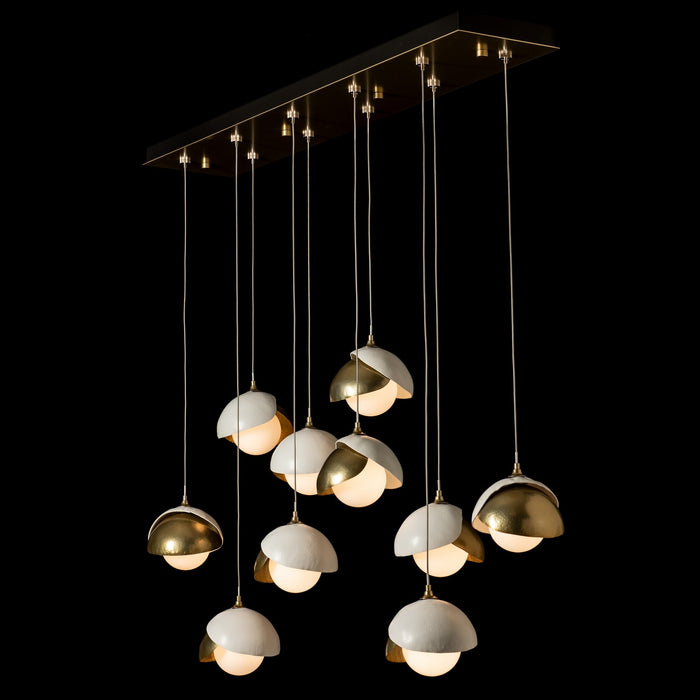 Hubbardton Forge 131205-SKT-STND-86-02-GG0711 LED Pendant, Modern Brass