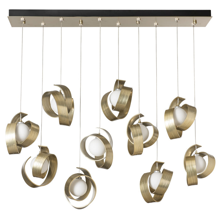 Hubbardton Forge 131208-SKT-STND-86-GG0711 LED Pendant, Modern Brass