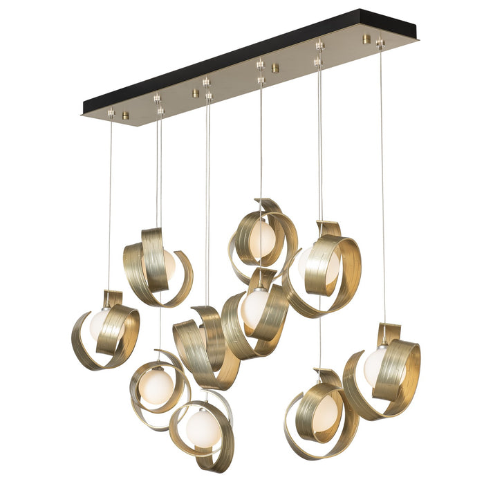 Hubbardton Forge 131208-SKT-STND-86-GG0711 LED Pendant, Modern Brass