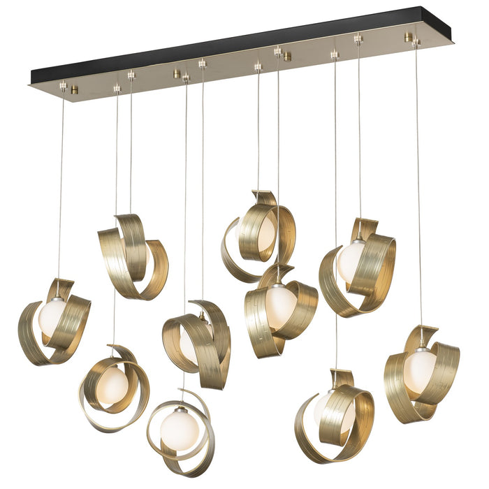 Hubbardton Forge 131208-SKT-STND-86-GG0711 LED Pendant, Modern Brass