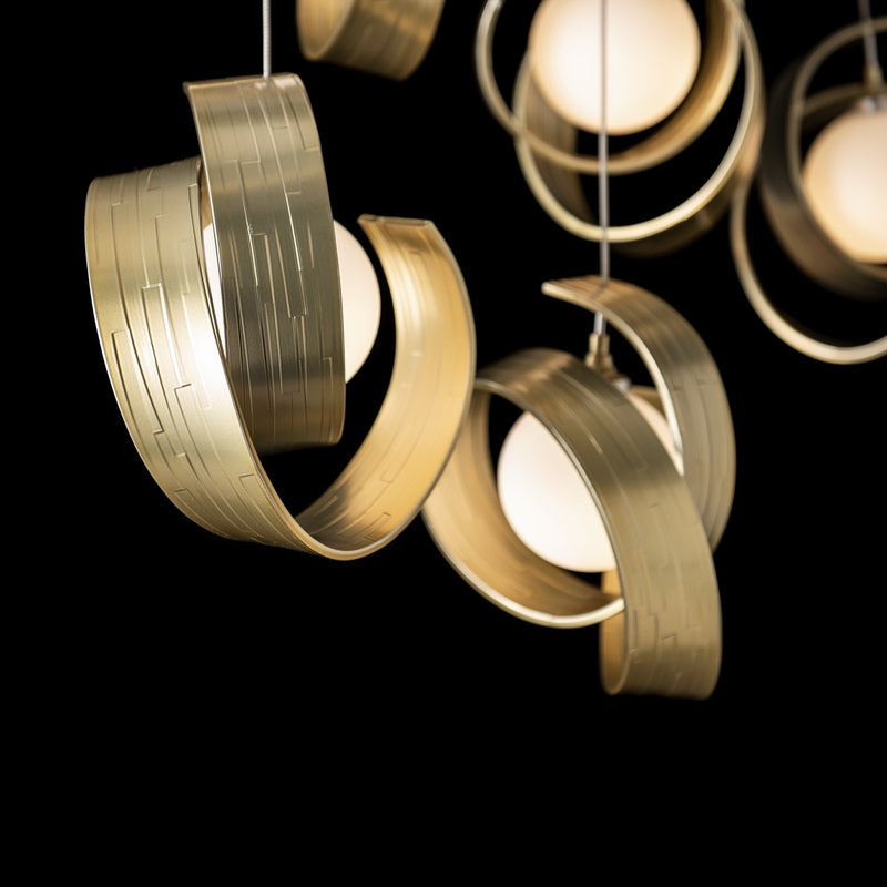 Hubbardton Forge 131208-SKT-STND-86-GG0711 LED Pendant, Modern Brass