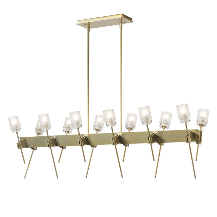 Hubbardton Forge 131525-SKT-MULT-86-YC0369 LED Pendant, Modern Brass