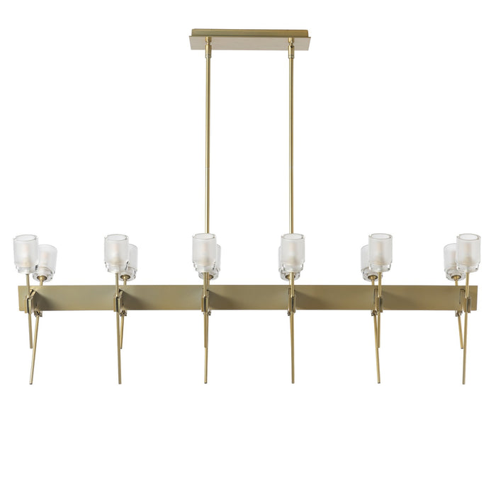 Hubbardton Forge 131525-SKT-MULT-86-YC0369 LED Pendant, Modern Brass