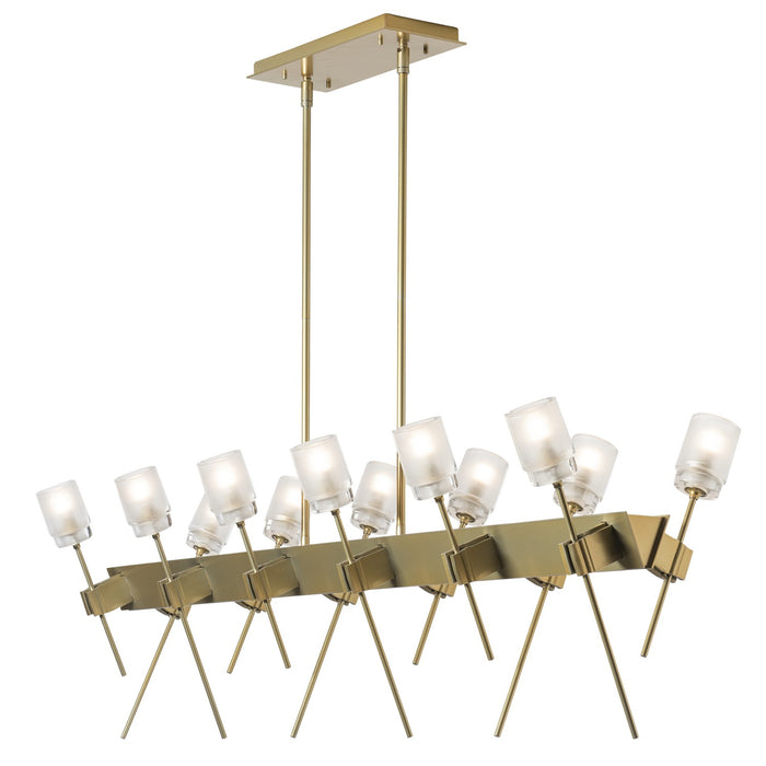 Hubbardton Forge 131525-SKT-MULT-86-YC0369 LED Pendant, Modern Brass