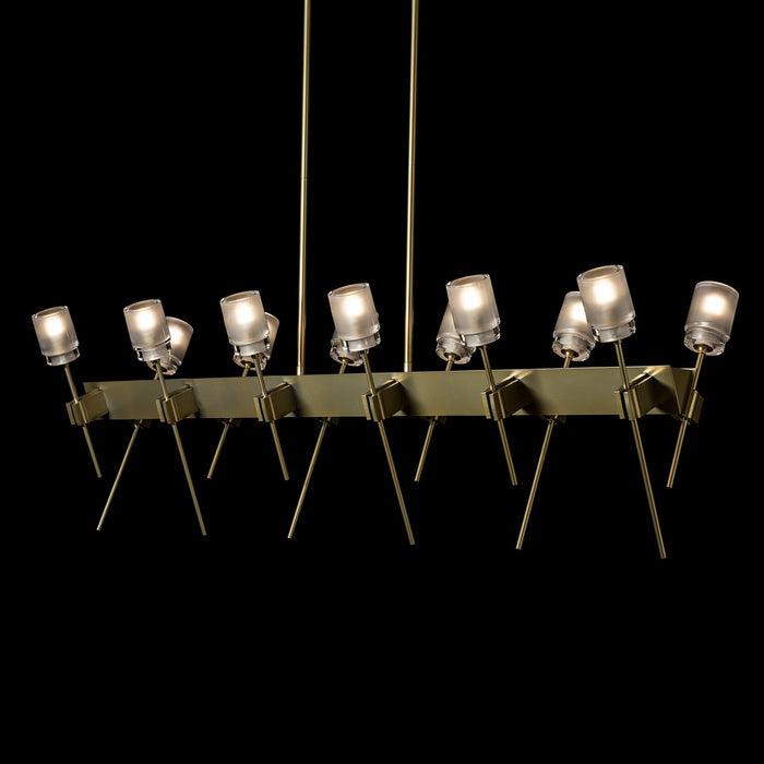 Hubbardton Forge 131525-SKT-MULT-86-YC0369 LED Pendant, Modern Brass