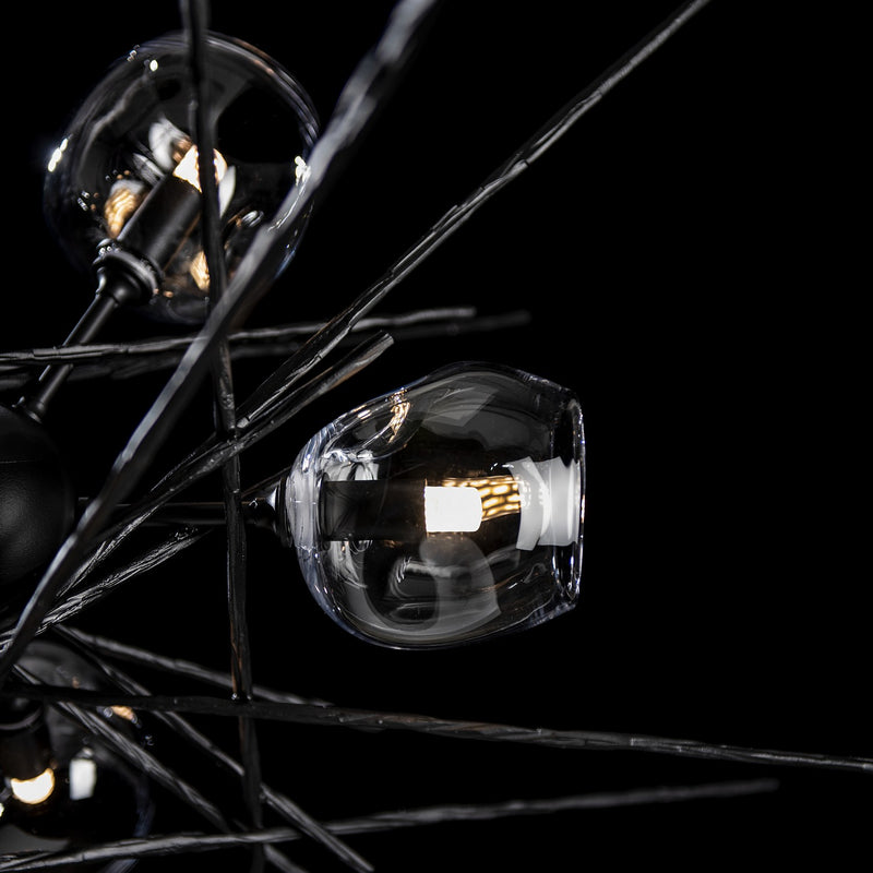Hubbardton Forge 131590-SKT-MULT-10-ZM0709 Six Light Pendant, Black