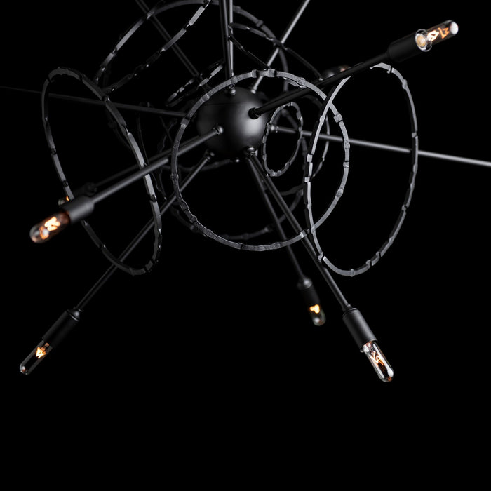 Hubbardton Forge 131604-SKT-MULT-10 12 Light Pendant, Black