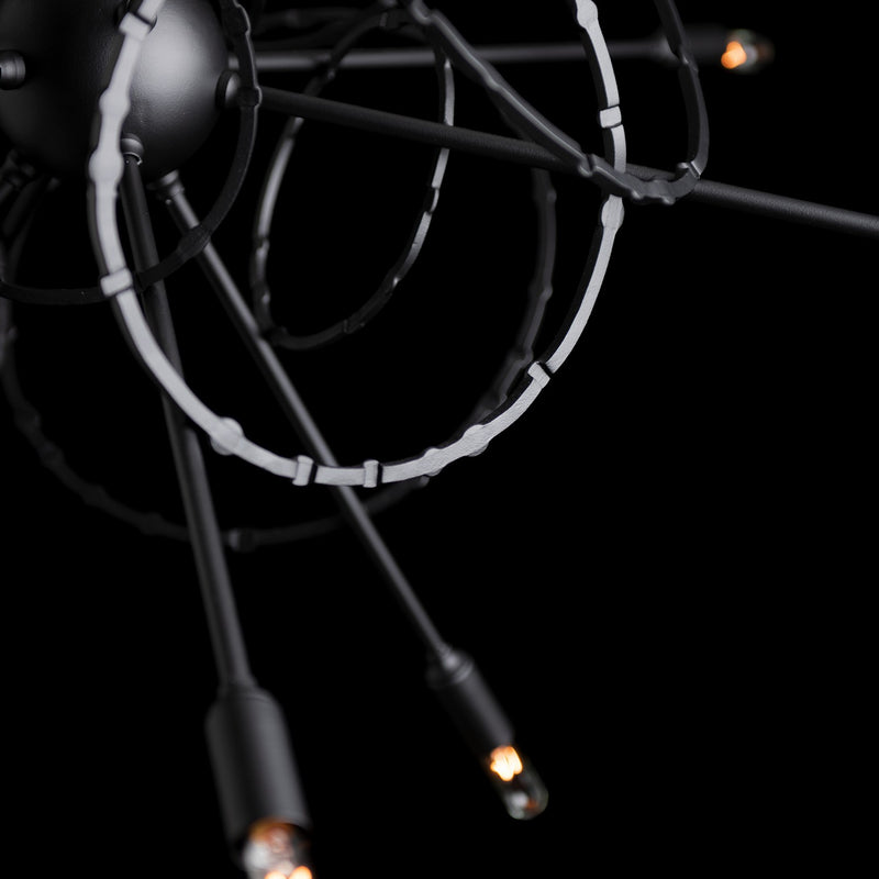 Hubbardton Forge 131604-SKT-MULT-10 12 Light Pendant, Black