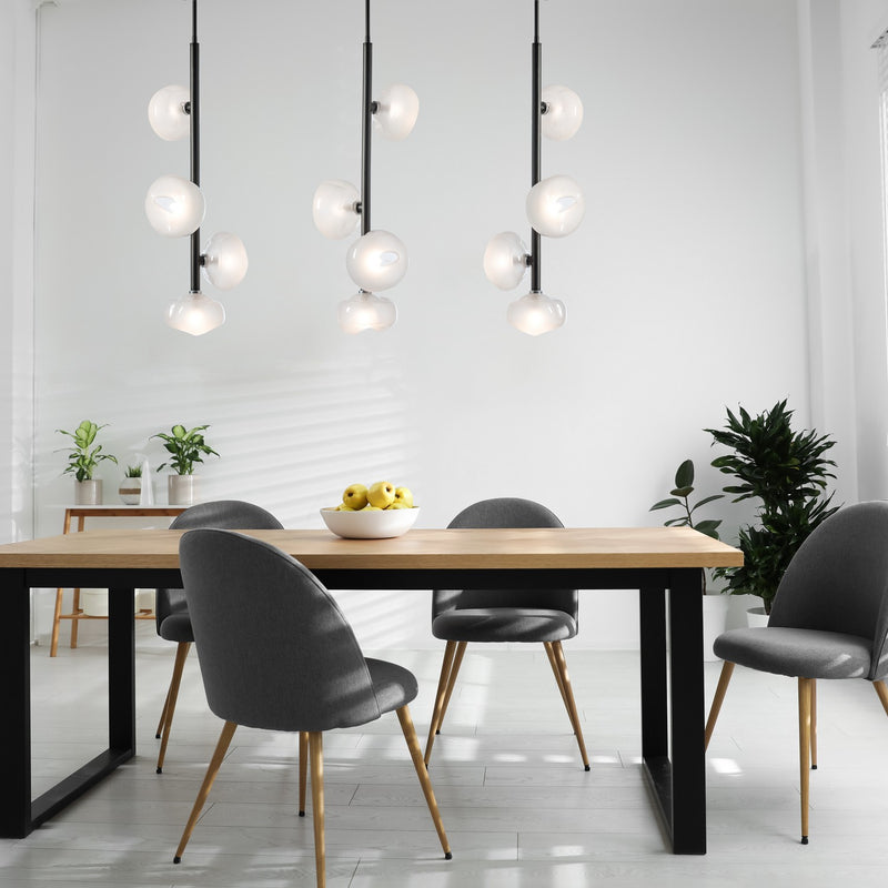 Hubbardton Forge 131610-SKT-MULT-14-FD0710 Four Light Pendant, Oil Rubbed Bronze
