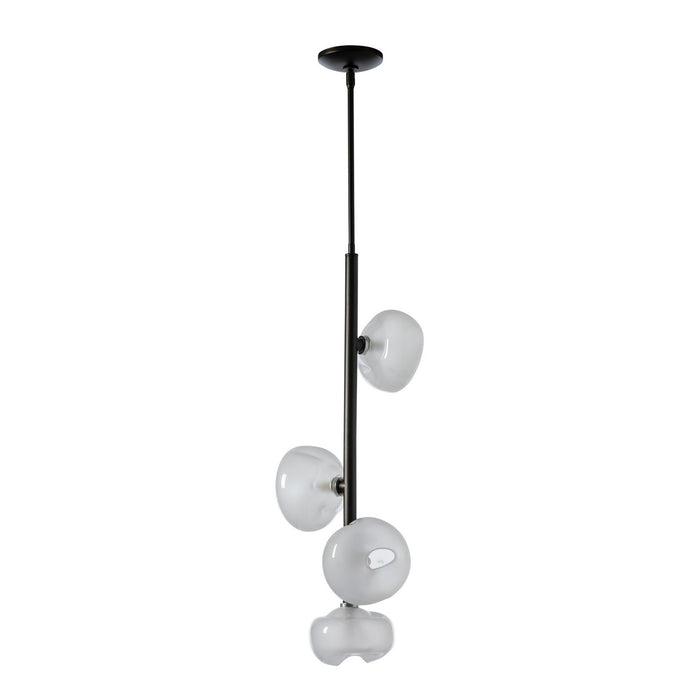 Hubbardton Forge 131610-SKT-MULT-14-FD0710 Four Light Pendant, Oil Rubbed Bronze
