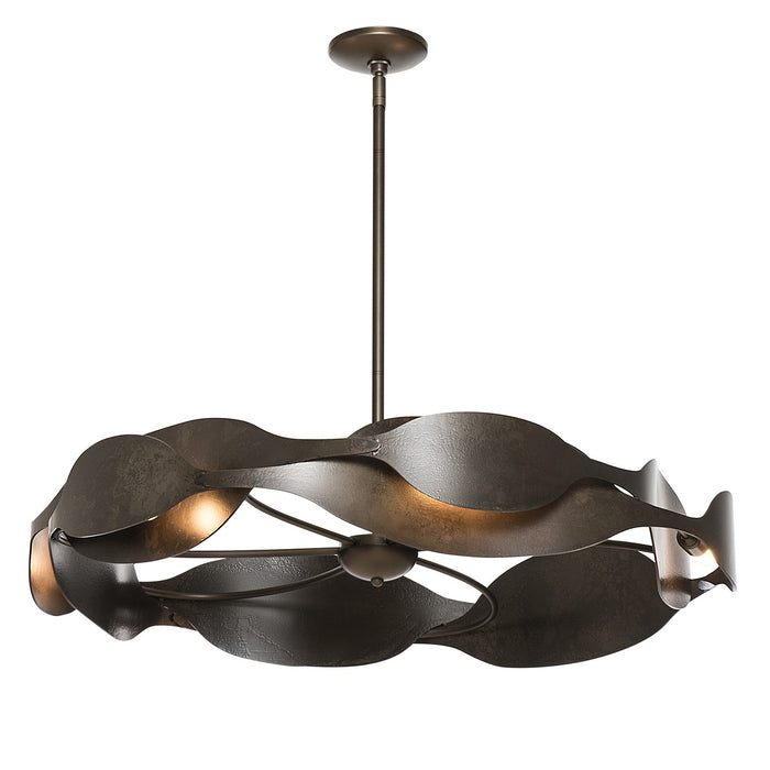 Hubbardton Forge 132160-SKT-MULT-07 Six Light Pendant, Dark Smoke