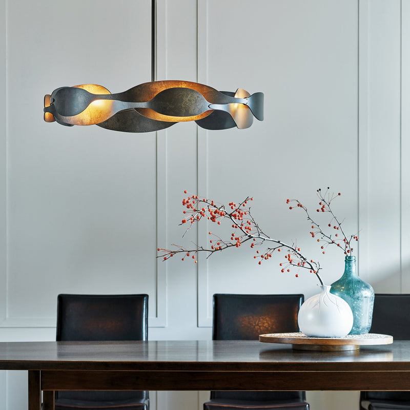Hubbardton Forge 132160-SKT-MULT-07 Six Light Pendant, Dark Smoke