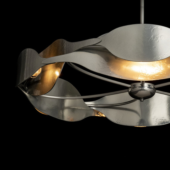 Hubbardton Forge 132160-SKT-MULT-85 Six Light Pendant, Sterling