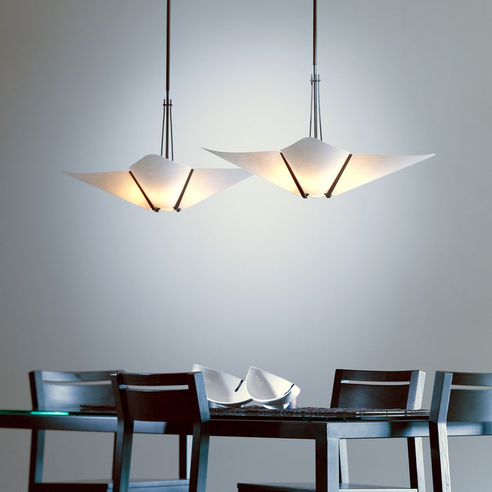 Hubbardton Forge 133305-SKT-MULT-07-SH1995 Four Light Pendant, Dark Smoke