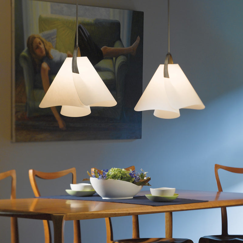 Hubbardton Forge 134501-SKT-MULT-07-SH1992 One Light Pendant, Dark Smoke