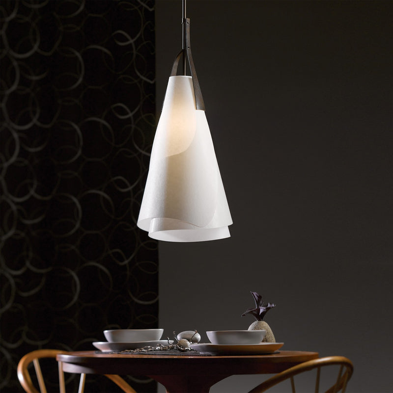 Hubbardton Forge 134505-SKT-MULT-07-SH1991 One Light Pendant, Dark Smoke