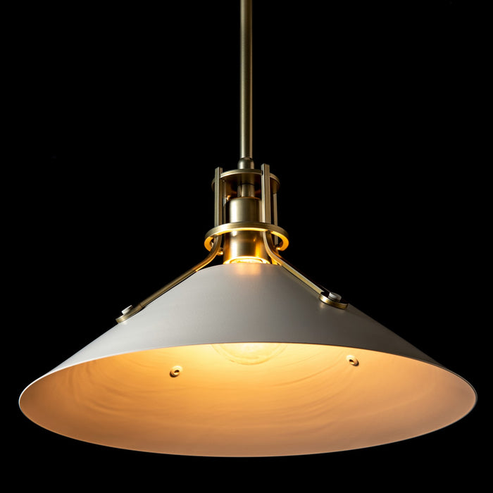 Hubbardton Forge 134550-SKT-MULT-86-02 One Light Pendant, Modern Brass