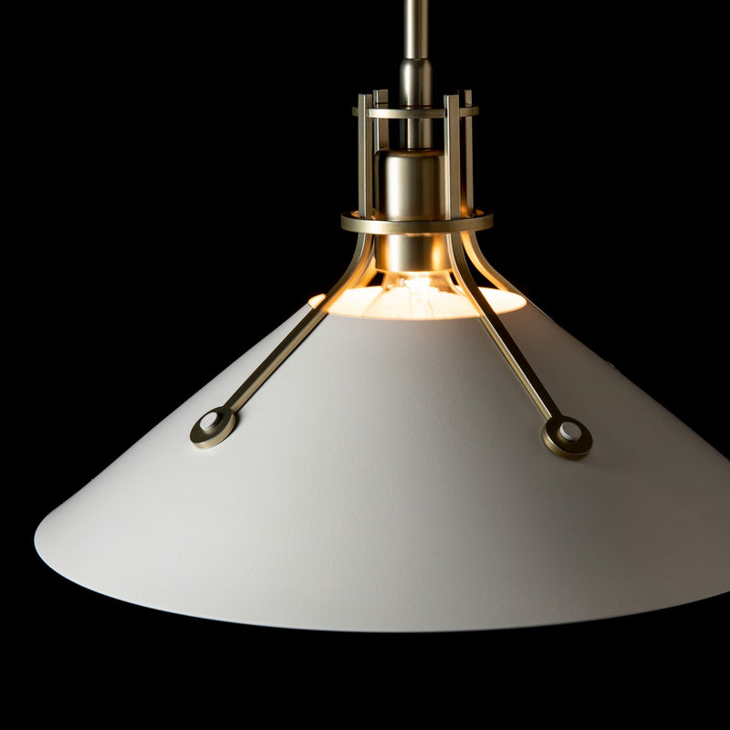 Hubbardton Forge 134550-SKT-MULT-86-02 One Light Pendant, Modern Brass