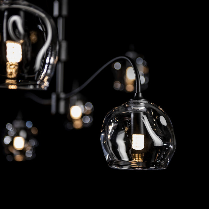 Hubbardton Forge 136357-SKT-MULT-10-FD0710 Six Light Pendant, Black