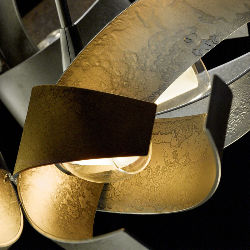 Hubbardton Forge 136501-SKT-MULT-07-YE0352 Six Light Pendant, Dark Smoke