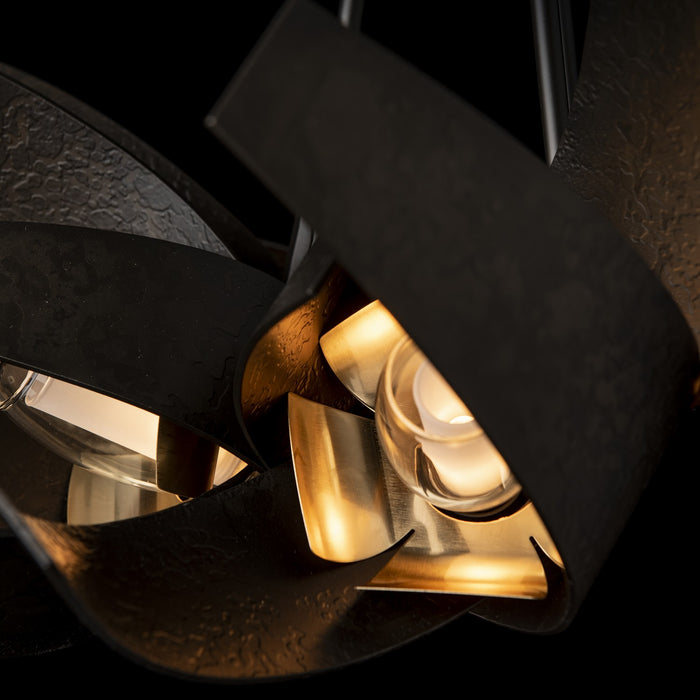 Hubbardton Forge 136502-SKT-MULT-07-BR-YE0352 Six Light Pendant, Dark Smoke