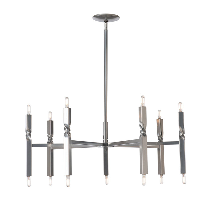 Hubbardton Forge 137431-SKT-MULT-85 14 Light Pendant, Sterling