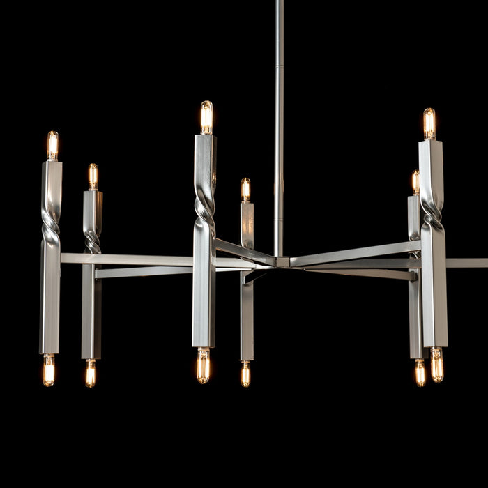 Hubbardton Forge 137431-SKT-MULT-85 14 Light Pendant, Sterling