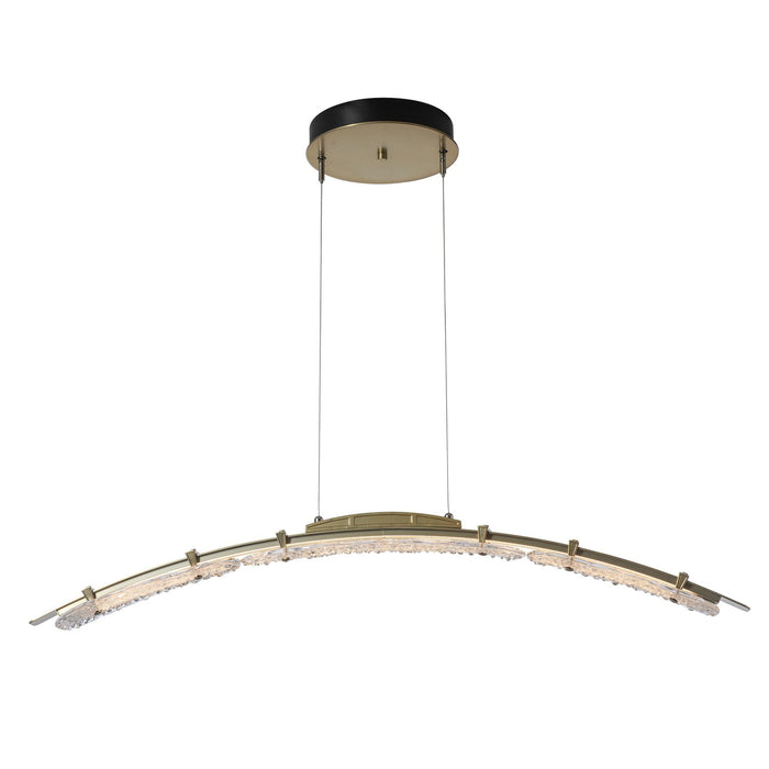 Hubbardton Forge 137586-LED-STND-86-ZM0749 LED Pendant, Modern Brass
